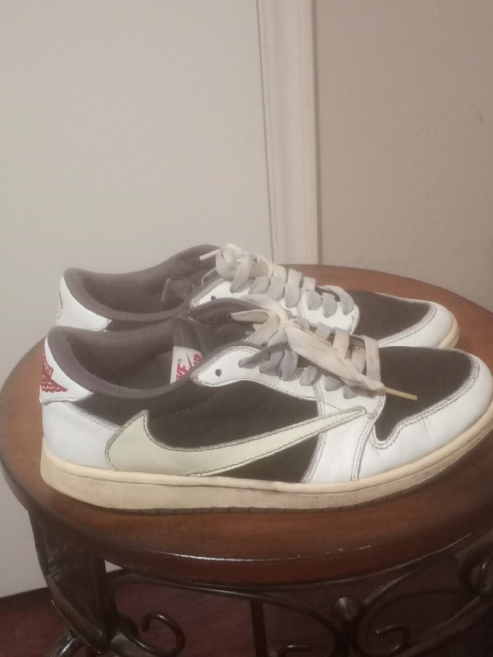 Men's Jordan 1 Retro Low OG SP Travis Scott Reverse Mocha Size 7, PREOWNED